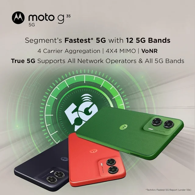 Motorola MOTOROLA Smart Phone g35 5G (Green, 128 GB) (4 GB RAM) - 4 GB, 128 GB