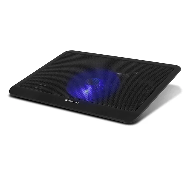 Zebronics Zebronics Zeb- NC1200 USB Powered Laptop Cooling Pad with 125mm Fan, Pass Through USB Connector and Blue LED Lights