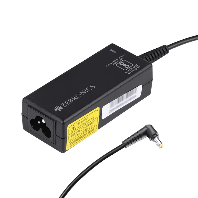 Zebronics Zeb- LA401720045L 45W Laptop Adapter 4x1.7mm Connector (Black)