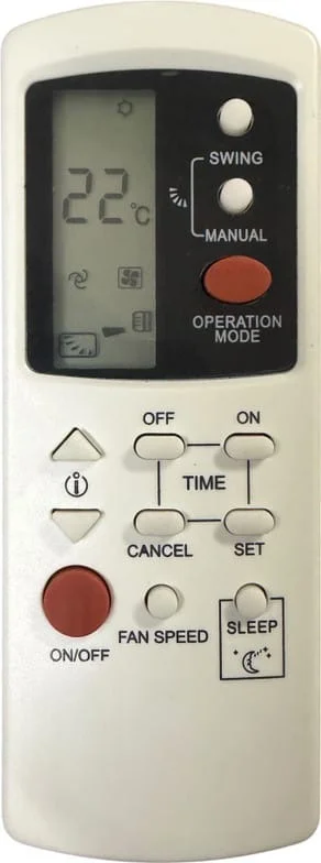 VEV Haier AC Remote Compatible for Haier Split/Window AC Remote Control (AC-190) (WHITE)