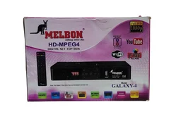 MELBON HD-MPEG4 (GALAXY-4) Digital TV Set Top Box with DD Free Dish Unlimited Entertainment | Free to Air | Full HD 1080P | HDMI connectivity | 5000 Channels | (Black)