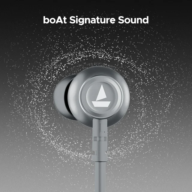 boAt Rockerz 111 Up to 40 Hours Playtime, Dual Device Pairing, ENx Tech, Beast Mode, ASAP Charging, BTv5.3, IPX5, Type-C Interface & Magnetic in Ear Buds Bluetooth Wireless Neckband (Ash Grey) - Gray
