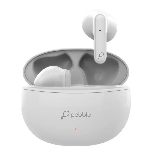 Pebble SOUL BUDS True Wireless Earpods | ENC with Dual Mic | Just making it crystal clear (White) - White