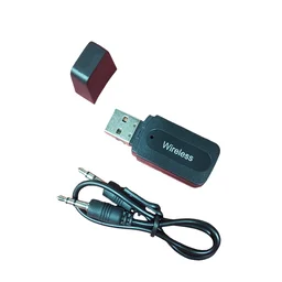 VEV Bluetooth Stereo Audio Receiver with 3.5mm aux Cable- Compatible with Smart Phones-Bluetooth Music Receiver (Black)