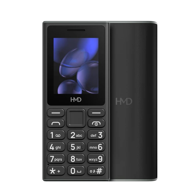HMD 105 Dual Sim Keypad Phone with Built-in UPI App, Phone Talker, Long-Lasting Battery, Wireless FM Radio (Black)