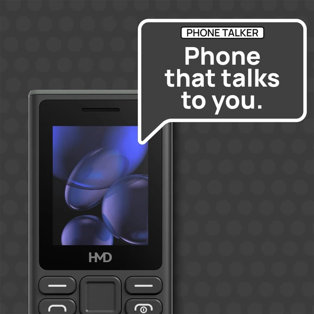 HMD 105 Dual Sim Keypad Phone with Built-in UPI App, Phone Talker, Long-Lasting Battery, Wireless FM Radio (Black)