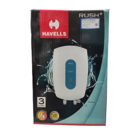 Havells HAVELLS RUSH+ | 3 Litre Instant Water Geyser (White & Blue)