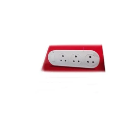 Nirvan Mini Spike Superssor Power Strip 1 Switch & 3 Socket (White)