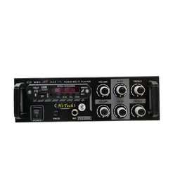 Hi-Tech USB AMPLIFIER, Bluetooth, AUX, SD Card mp3 Stereo Amplifier 2400W AV Amplifier (Black) - Black