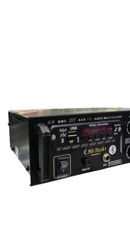 Hi-Tech USB AMPLIFIER, Bluetooth, AUX, SD Card mp3 Stereo Amplifier 2400W AV Amplifier (Black) - Black