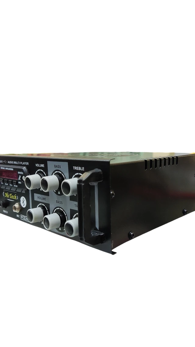 Hi-Tech USB AMPLIFIER, Bluetooth, AUX, SD Card mp3 Stereo Amplifier 2400W AV Amplifier (Black) - Black