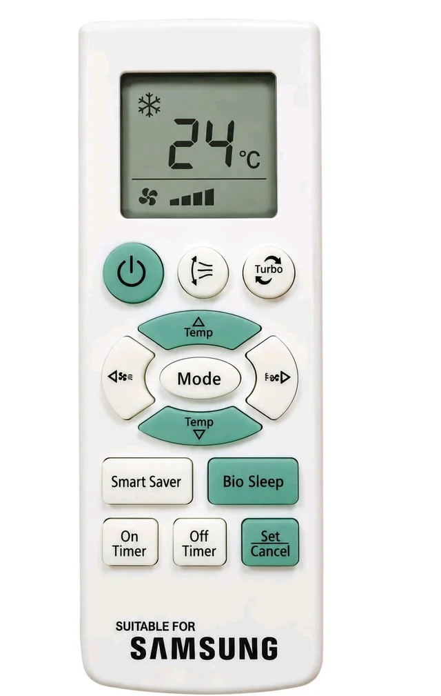 VEV Samsung AC Remote Compatible for 58 Samsung AC (WHITE)
