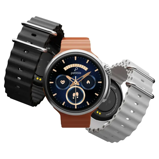 Pebble Forte 1.50" (3.81 cm) HD Infinite Display, BT Calling, Health Suite, Multi Sports, Premium Build, Alaram & Notification