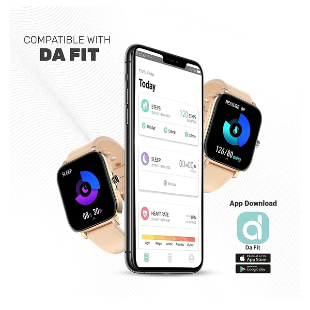 Urban Fit M | 1.7" Bright Display | 500 Nits | 60 Sports Mode | IPX68 Resistance Smartwatch (Gold)