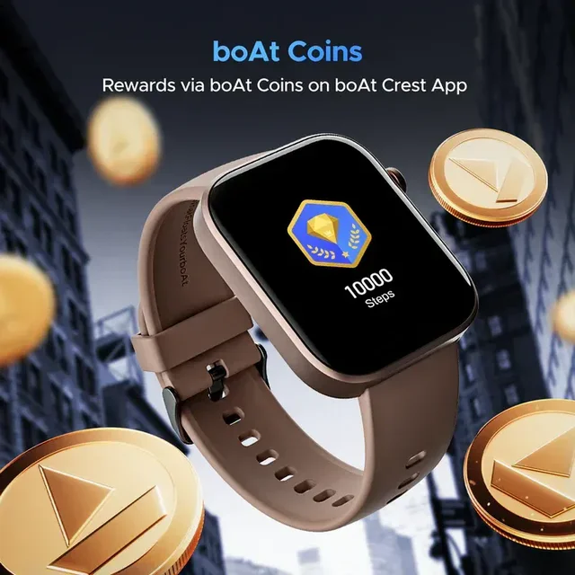 boAt WAVE ASTRA 3 Smartwatch | 1.83" (4.64cm) Display | BT Calling, Powered by Crest+ OS, 700+ Active Mode (Cherry Blossom)
