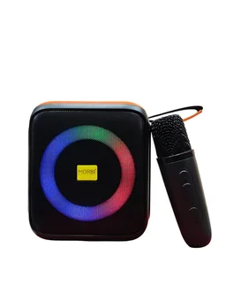MORBI Morbi Wireless Bluetooth Speaker Deep Bass With Wireless Mic Compact S1 (10W) (Black) - Black