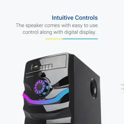 ZEBRONICS Zeb-Raindow 4.1 Multimedia Speaker With Bluetooth/AUX/USB/FM (BLACK)