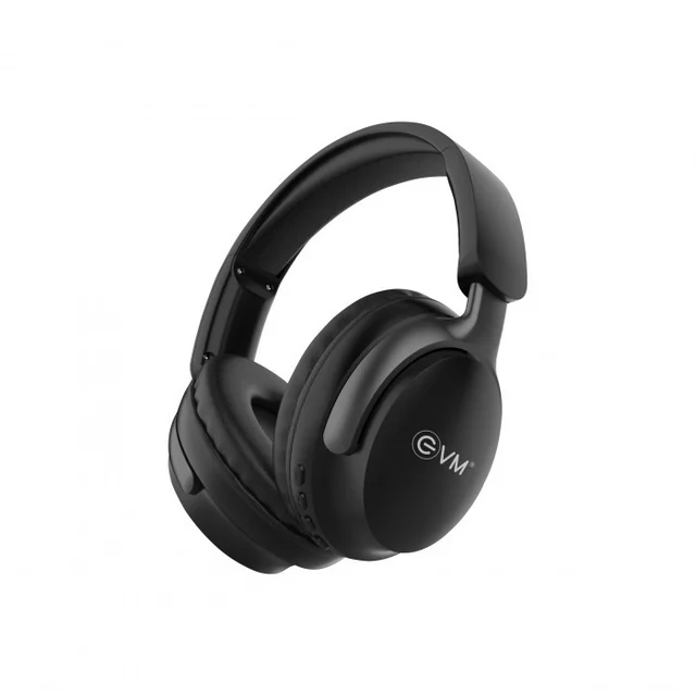 EVM Evm EnSonic Wireless Headphone With Mic (EVM-WHF-01) 40Hrs Playback Time (BLACK) - Black