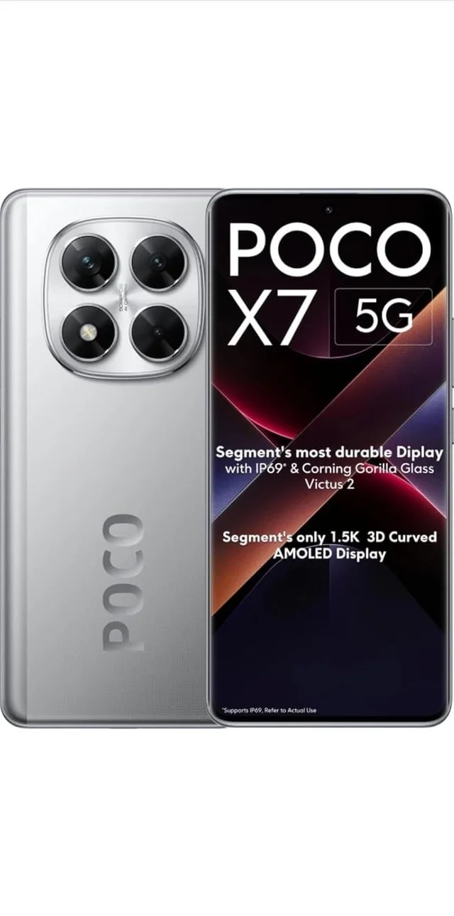POCO Smart Phone X7 5G (Cosmic Silver, 8 GB) (128 GB RAM) - Cosmic Silver, 8 GB, 128 GB