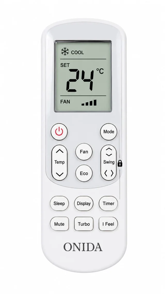 VEV Onida Split AC Remote Compatiable For Ondia AC (WHITE)