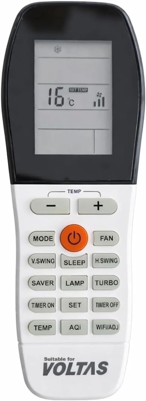 VEV Voltas Split & Window AC Remote Compatiable For Voltas AC (WHITE)