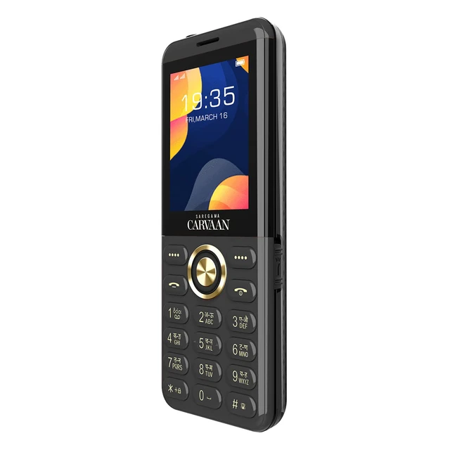 CARVAAN SAREGAMA Hindi (Don M12) Keypad Mobile Phone - 1000 Pre-Loaded Hindi Songs (Black)