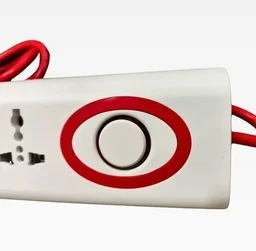 V GRAND V Grand Jayco Power Strip Spike Guard | 1 Switch & 4 Socket | Jayco Power Strip | With Indicator Switch 3 Meter Cord Length | 240 Volts (WHITE & RED) - 3 Meter