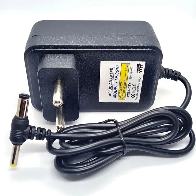 VEV Netz-Power Adapter Output 6V 1Amp DC + Sony Adapter | SMPS For Modem, Router, Speaker, FM Radio | Many More Electonics Products (Black)