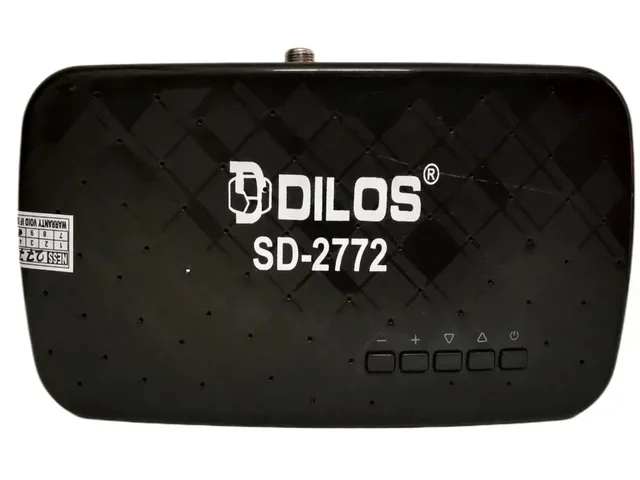 DILOS HR-6SE Digital Set-Top Box SD-2772 | Free-to-Air MPEG-2 | Get Lifetime Free TV / FM 999 Channels From DD Free Dish (No Monthly Charges) (Black)