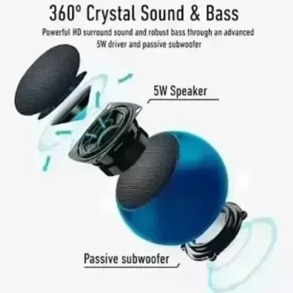 Vev VEV JBL Mini Boost 8 4D Power Bass Metal Speaker |Bluetooth Mini Boost 8 Speaker TWS Stereo Sound (Available in Multicolor)