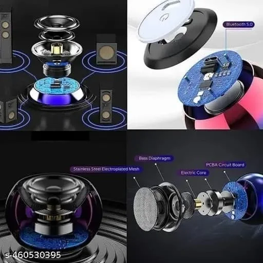 Vev VEV JBL Mini Boost 8 4D Power Bass Metal Speaker |Bluetooth Mini Boost 8 Speaker TWS Stereo Sound (Available in Multicolor)
