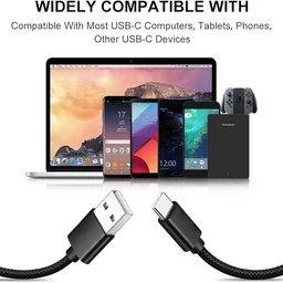 LEBON Lebon M-2 | 75w Type-C Data Cable 2 Mtr | Metal Cable Charger Cable | Fast Charging USB Type-C Cable | Compatible For Smart Phone | Fast Charging Sync Cable