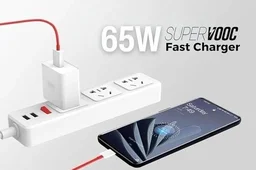 Morbi Charge - x3 65W Fast Charge Supports Warp, Super VOOC, Dash, Fast & Super Fast Charging Adaptor With Cable (RED)