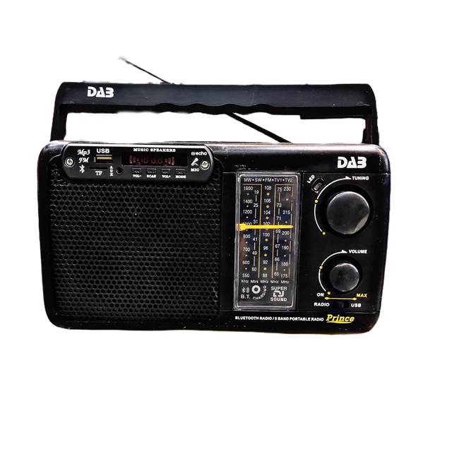 Empire Portable Radio | Bluetooth Device Connectivity | Audio Sets The Mood (Black)