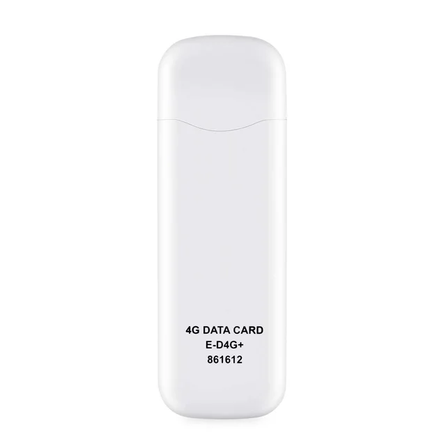 Enter enter E-D4G+ USB Modem Tri Band 150Mbps 4G LTE Dongle| Stick Data Card 2G/3G/4G All Sim Support (White)