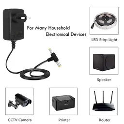 KRISHNA Krishna High-Quality 12V-1Amp AC/DC Adapter Power Supply For Wi-Fi Router, Set Up Box Tablet, Cctv Camera Switch Mode Power Supply Adapter (BLACK) - 12V-1Amp