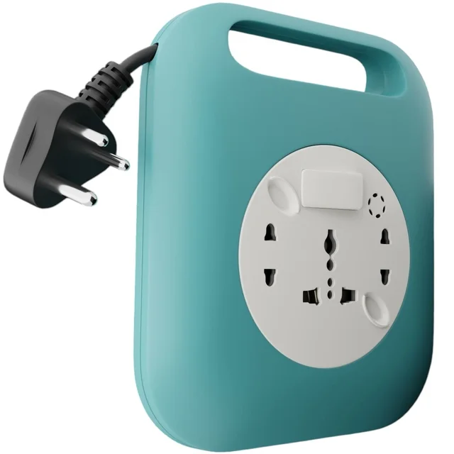 V GRAND V Grand (V229) Criesta Flex Box 6AMP. 240V AC Switch With Indicator Universal Socket Power Extension Box Heavy Duty Electric Extension Cord Board with Switch | for Fridge, Mixer, TV, Washing machine, Iron - 4 Meter