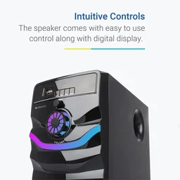 ZEBRONICS Zeb-Rainbow 2.1 Multimedia Speaker With Bluetooth/AUX/UB/FM (BLACK)