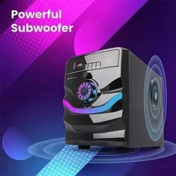 ZEBRONICS Zeb-Rainbow 2.1 Multimedia Speaker With Bluetooth/AUX/UB/FM (BLACK)