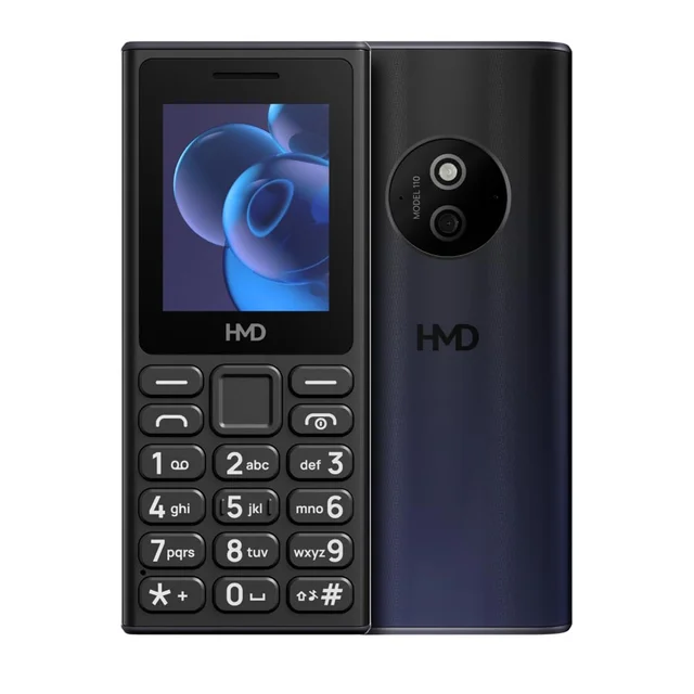 HMD 110 Keypad Phone with Built-in Scan & Pay UPI App, Rear Camera, Long-Lasting Battery, Wireless FM Radio (Black)