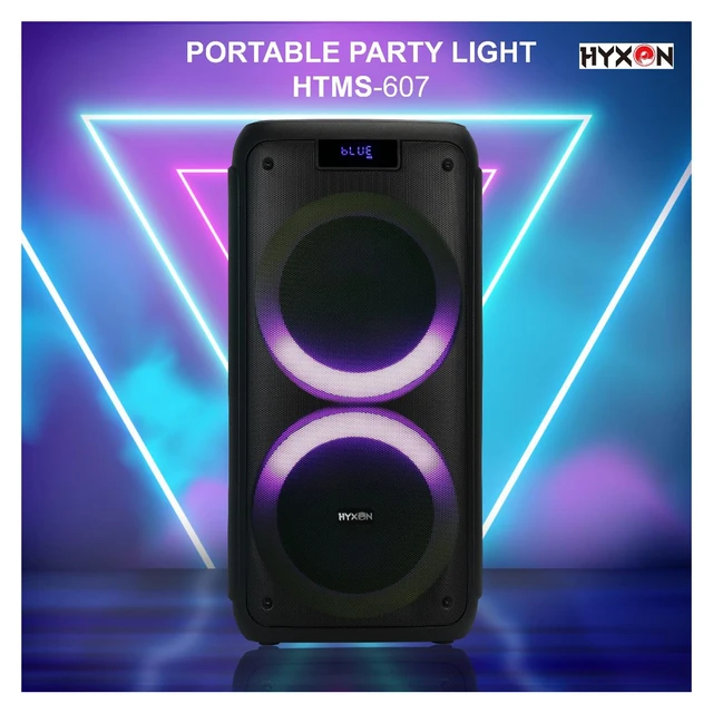 HYXON HTMS-607 Party Speaker High-End Outdoor Speaker | Powerful Boost Bass (Black)