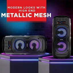 Intex BEAST 1003 Portable Wireless BT Speaker with 12W Sound Output, Up to 8 Hrs Music Play Time, True Wireless Feature, Multi-Connectivity Modes (Black)