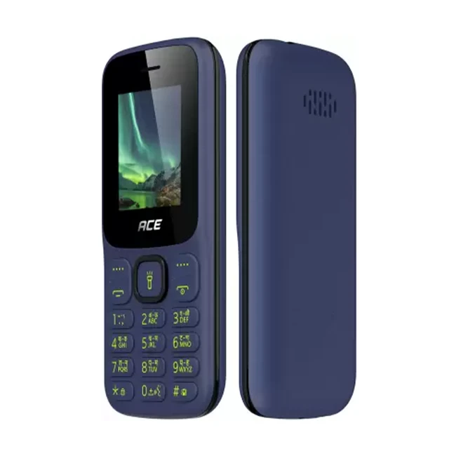 itel ACE 3 SHINE Keypad Mobile Phone | 4.5cm Bright Display | 1000mAh Battery | Wireless FM with Recording (BLACK) - Black