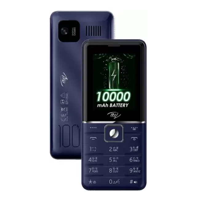 Itel itel Power 900 Power Bank Mobile Phone,10000 mAh with 7 Months Battery Back up, 10W Charging Support and 2.8 inch Display (Deep Blue)
