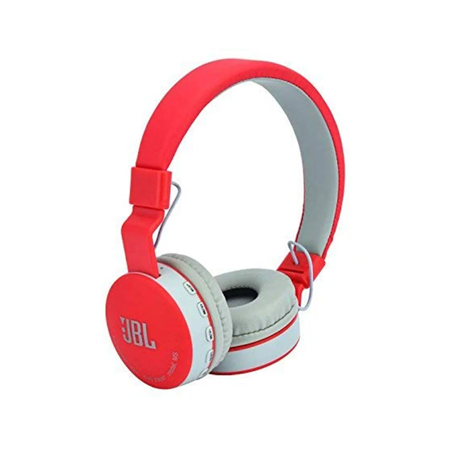 Vev VEV JBL MS-881A Wireless Headphone with Mic | Full Dolby Sound (RED)