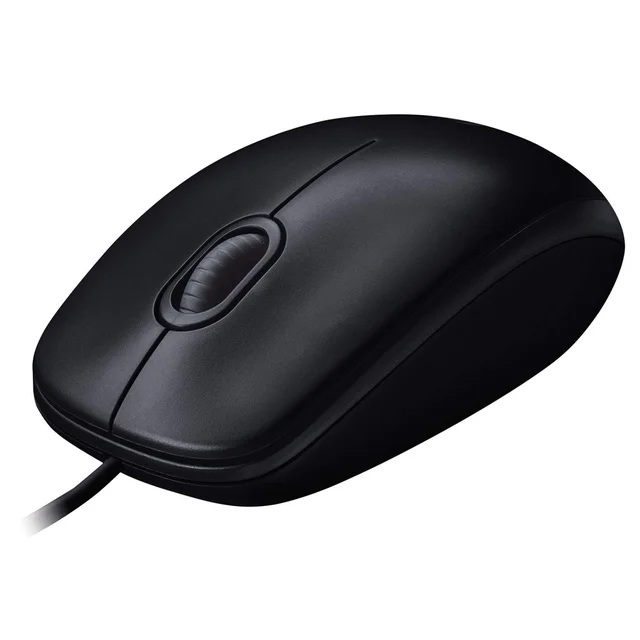 Logitech M90 1000 DPI Optical Tracking, Ambidextrous Wired Optical Mouse (Black)
