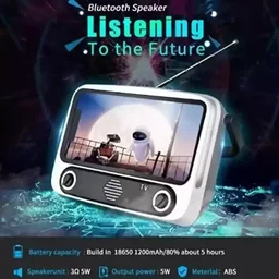 RD RD-M-TV24 Portable Mini-tv Moblie Phone 3 W Bluetooth Speaker - Cyan Aqua