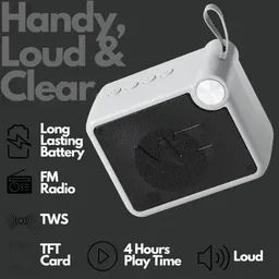 MZ M406SP (Portable Bluetooth Speaker) Dynamic Thunder Sound, 1200mAh Battery 5 W Bluetooth Speaker (Gray) - Gray