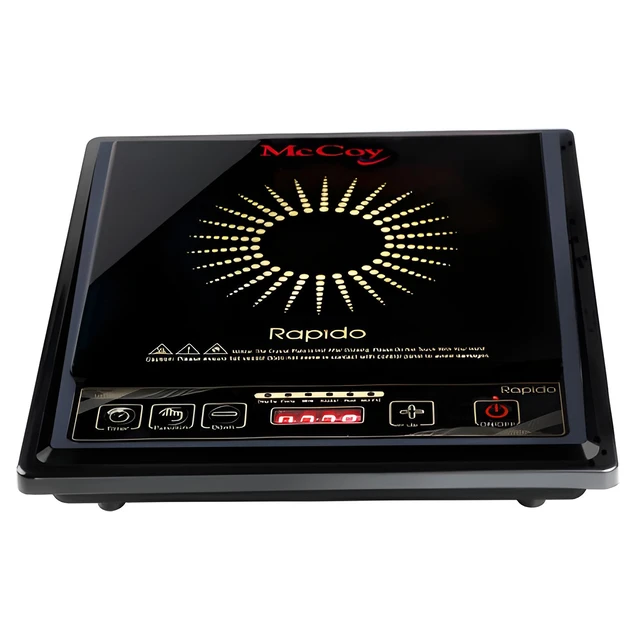 Mccoy McCoy Rapido Induction Stove 1400Watts 6 Auto Cook Function (Black)
