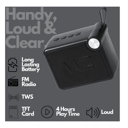 MZ M406SP (Portable Bluetooth Speaker) Dynamic Thunder Sound, 1200mAh Battery 5 W Bluetooth Speaker - Black